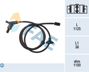 Ilustracja 78001 FAE czujnik, prędkość obrotowa koła
