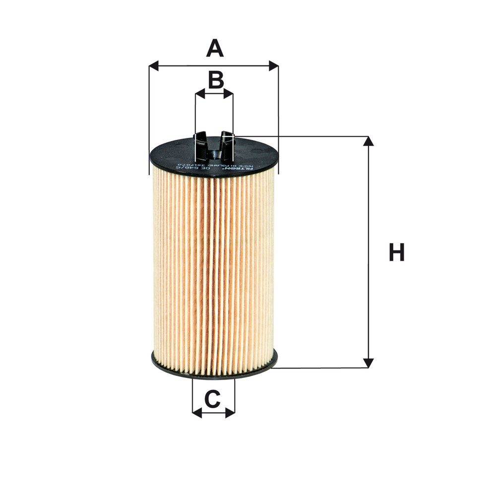 Ilustracja OE 648/6 FILTRON filtr oleju