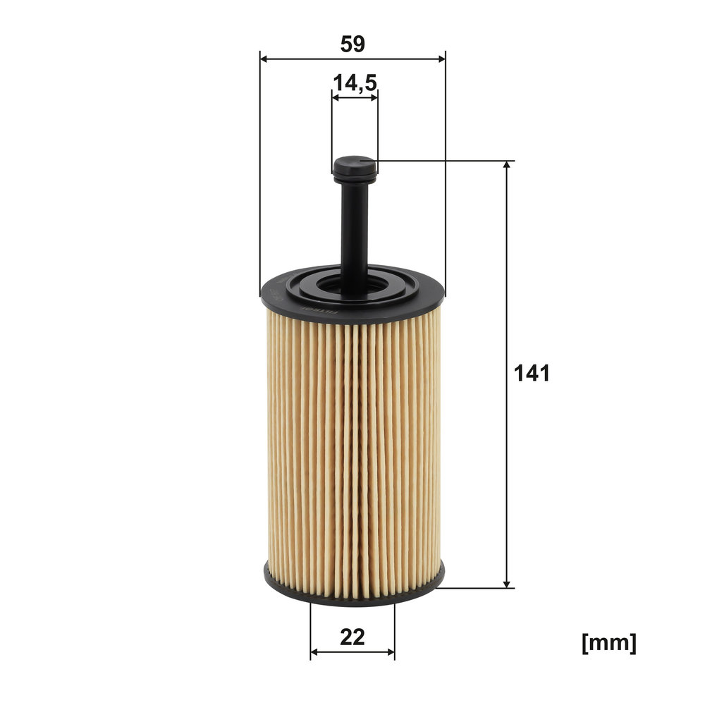 Ilustracja OE 667 FILTRON filtr oleju