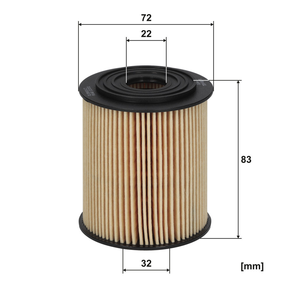 Ilustracja OE 672 FILTRON filtr oleju