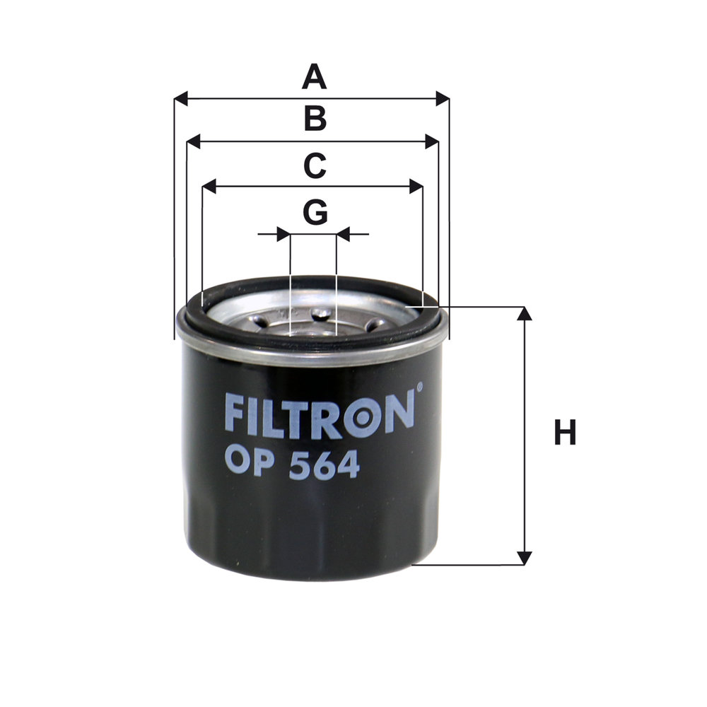 Ilustracja OP 564 FILTRON filtr oleju