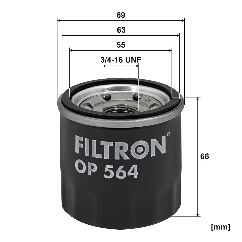 Ilustracja OP 564 FILTRON filtr oleju
