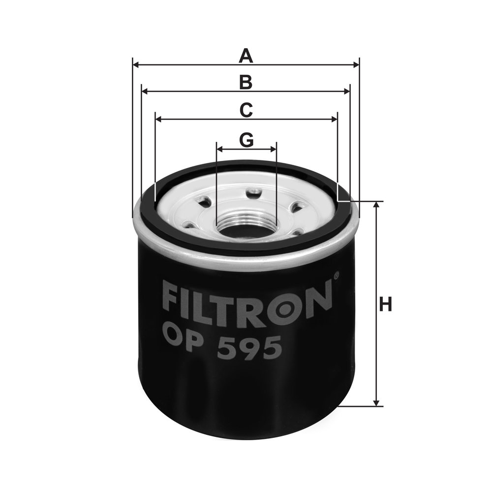 Ilustracja OP 595 FILTRON filtr oleju