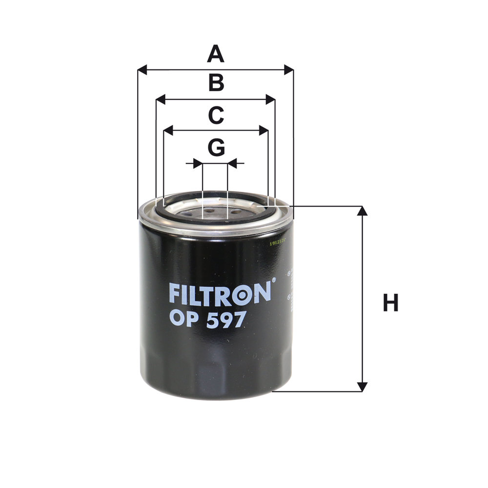 Ilustracja OP 597 FILTRON filtr oleju
