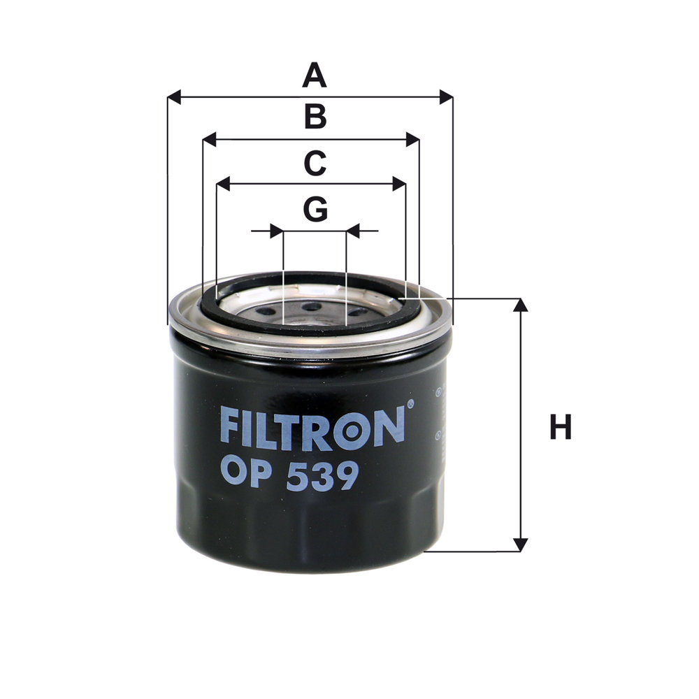 Ilustracja OP 539 FILTRON filtr oleju