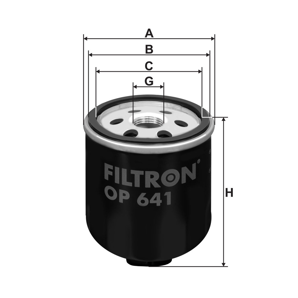 Ilustracja OP 641 FILTRON filtr oleju