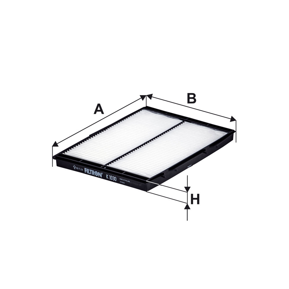 Ilustracja K 1030 FILTRON filtr kabinowy