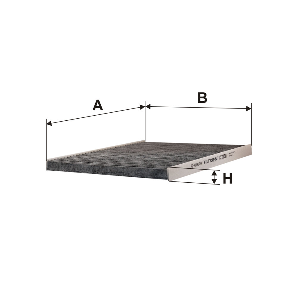 Ilustracja K 1116A FILTRON filtr kabinowy