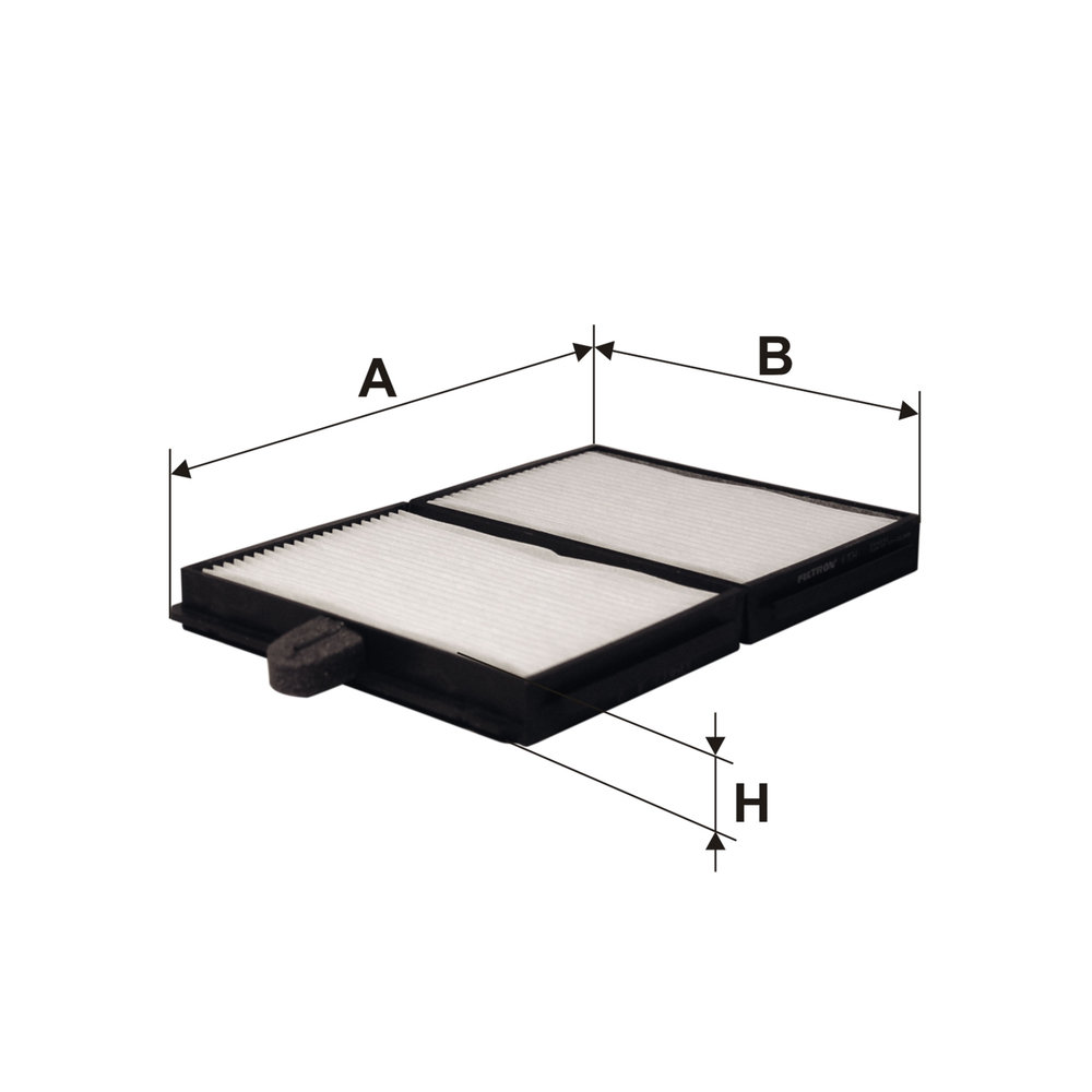 Ilustracja K 1134-2x FILTRON filtr kabinowy
