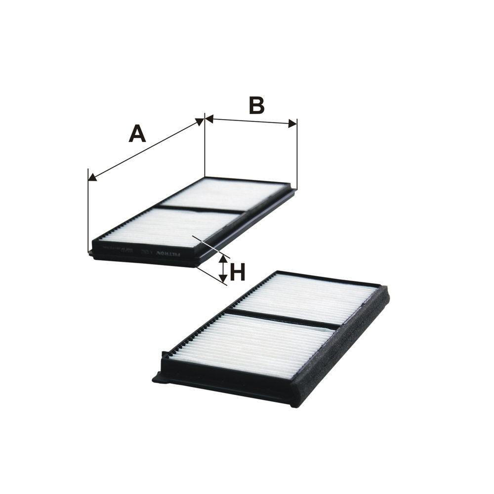 Ilustracja K 1262-2x FILTRON filtr kabinowy