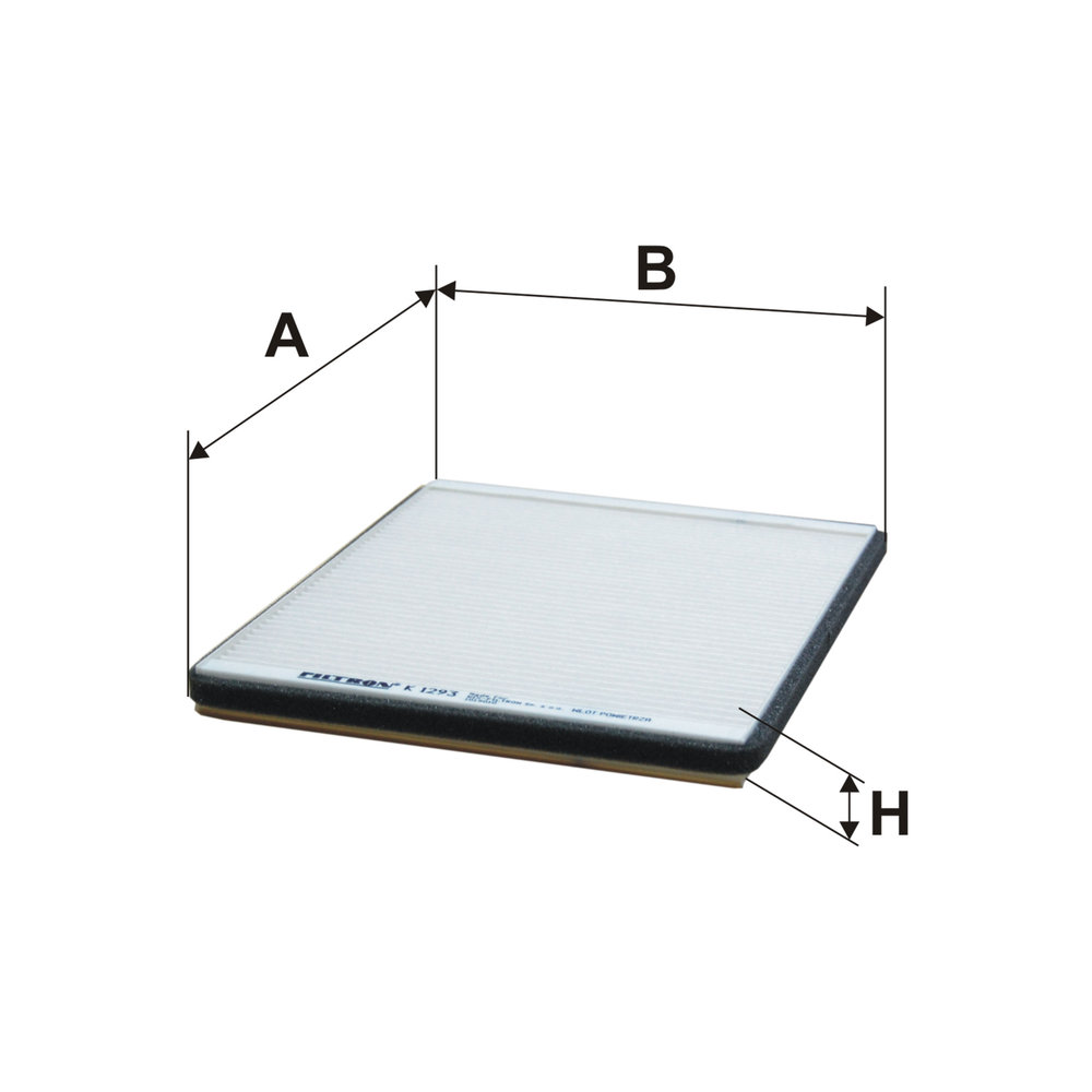 Ilustracja K 1293 FILTRON filtr kabinowy