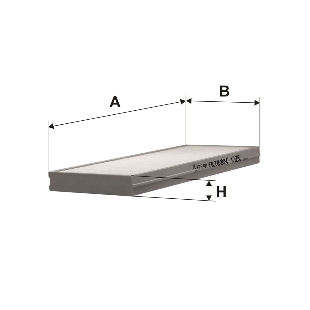 Ilustracja K 1206-2x FILTRON filtr kabinowy