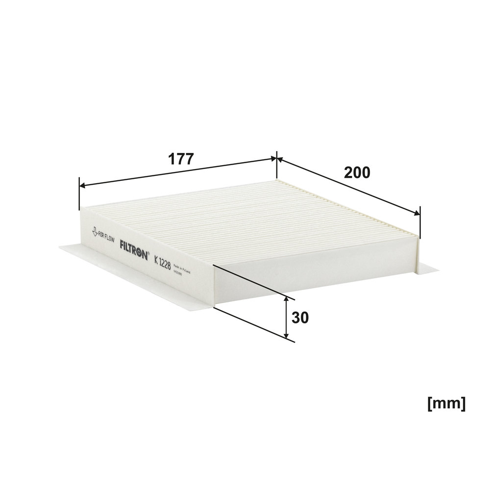 Ilustracja K 1228 FILTRON filtr kabinowy