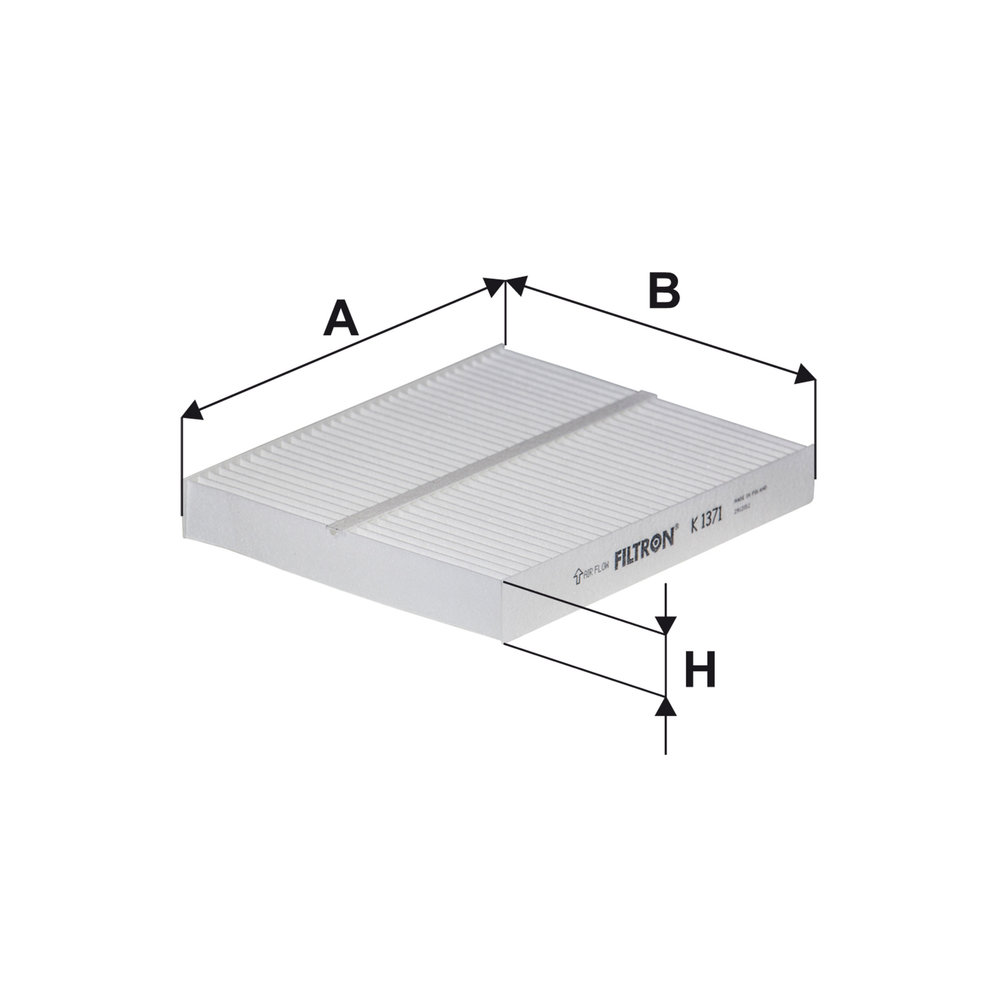 Ilustracja K 1371 FILTRON filtr kabinowy