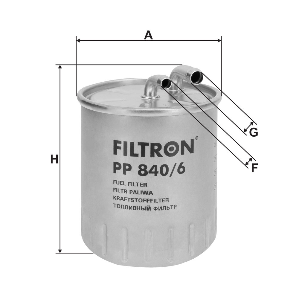 Ilustracja PP 840/6 FILTRON filtr paliwa