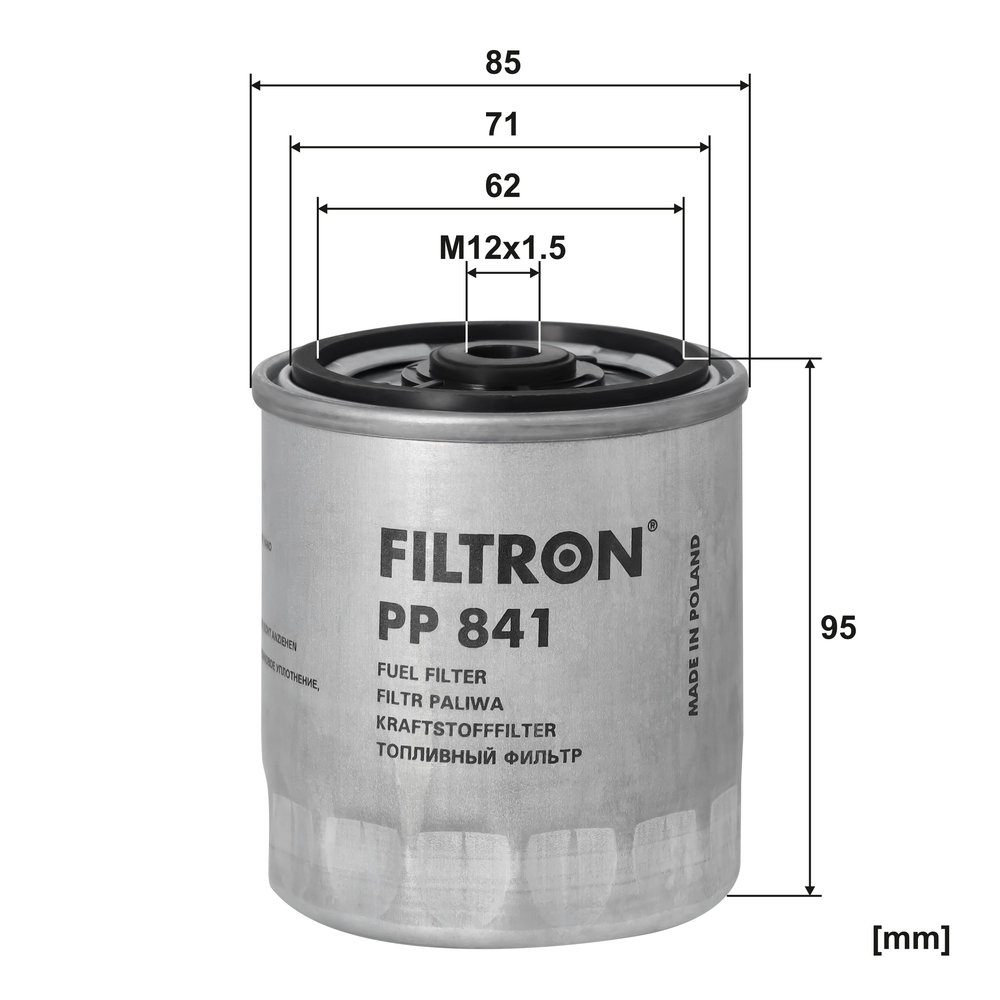 Ilustracja PP 841 FILTRON filtr paliwa