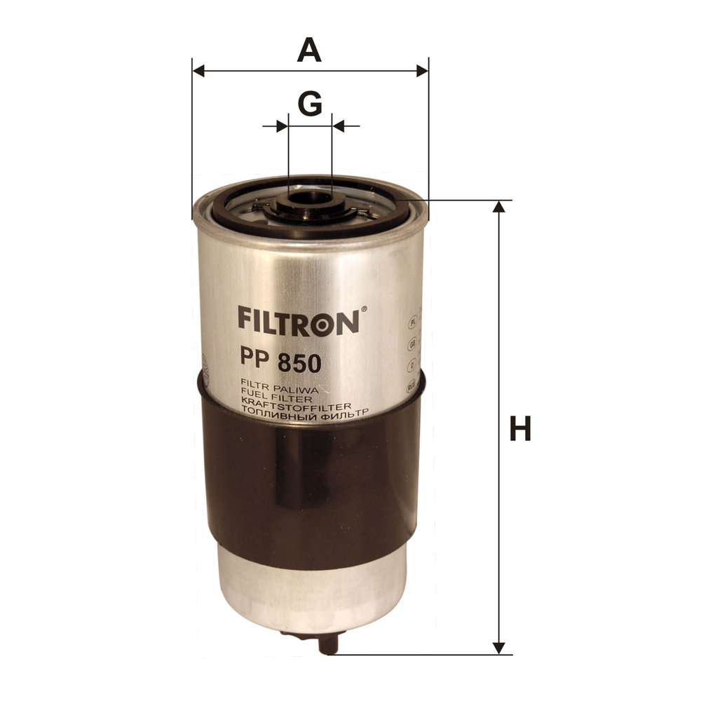 Ilustracja PP 850 FILTRON filtr paliwa