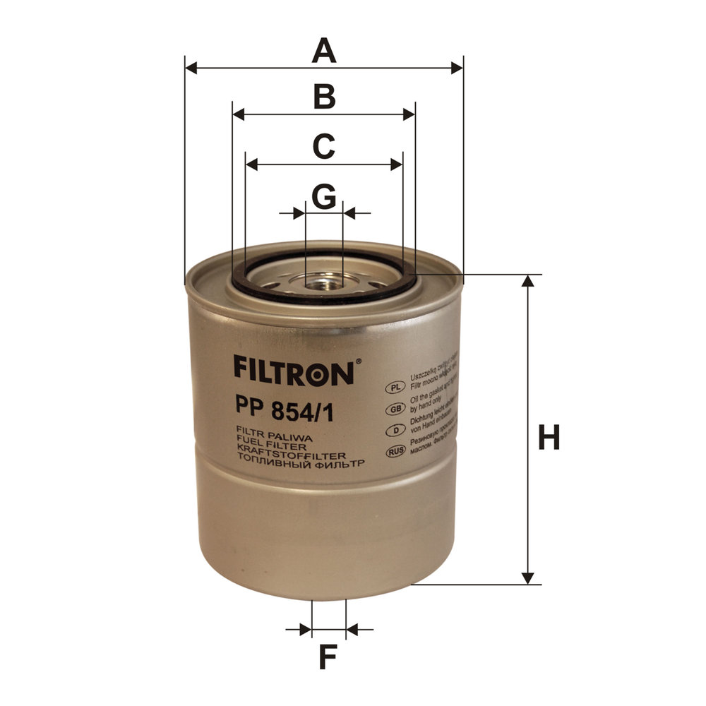 Ilustracja PP 854/1 FILTRON filtr paliwa