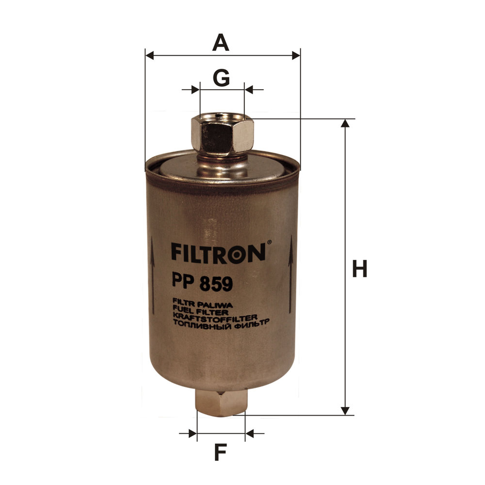 Ilustracja PP 859 FILTRON filtr paliwa