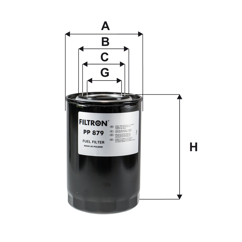 Ilustracja PP 879 FILTRON filtr paliwa