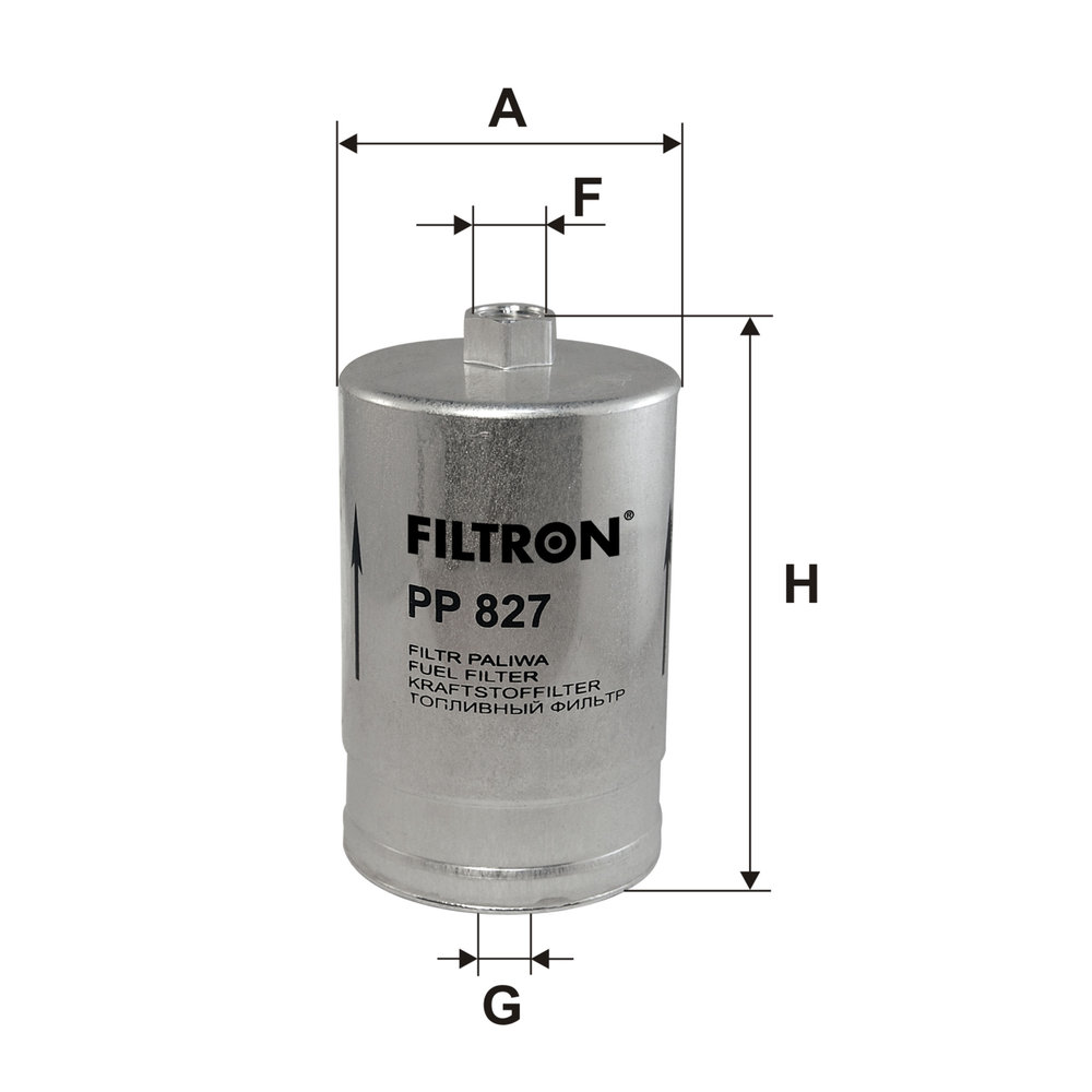 Ilustracja PP 827 FILTRON filtr paliwa