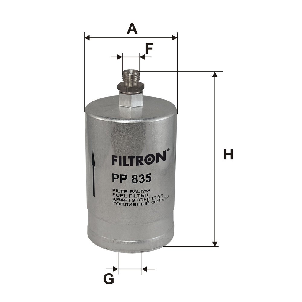 Ilustracja PP 835 FILTRON filtr paliwa