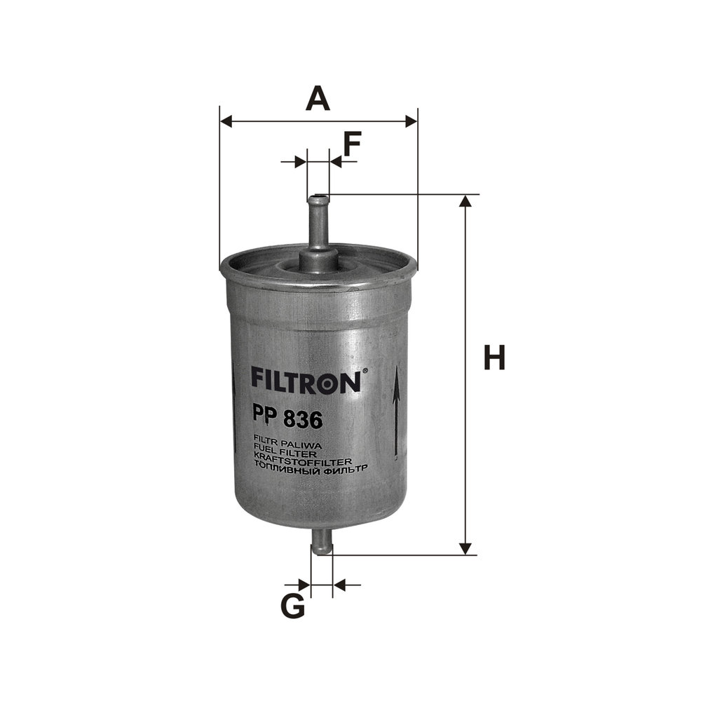 Ilustracja PP 836 FILTRON filtr paliwa