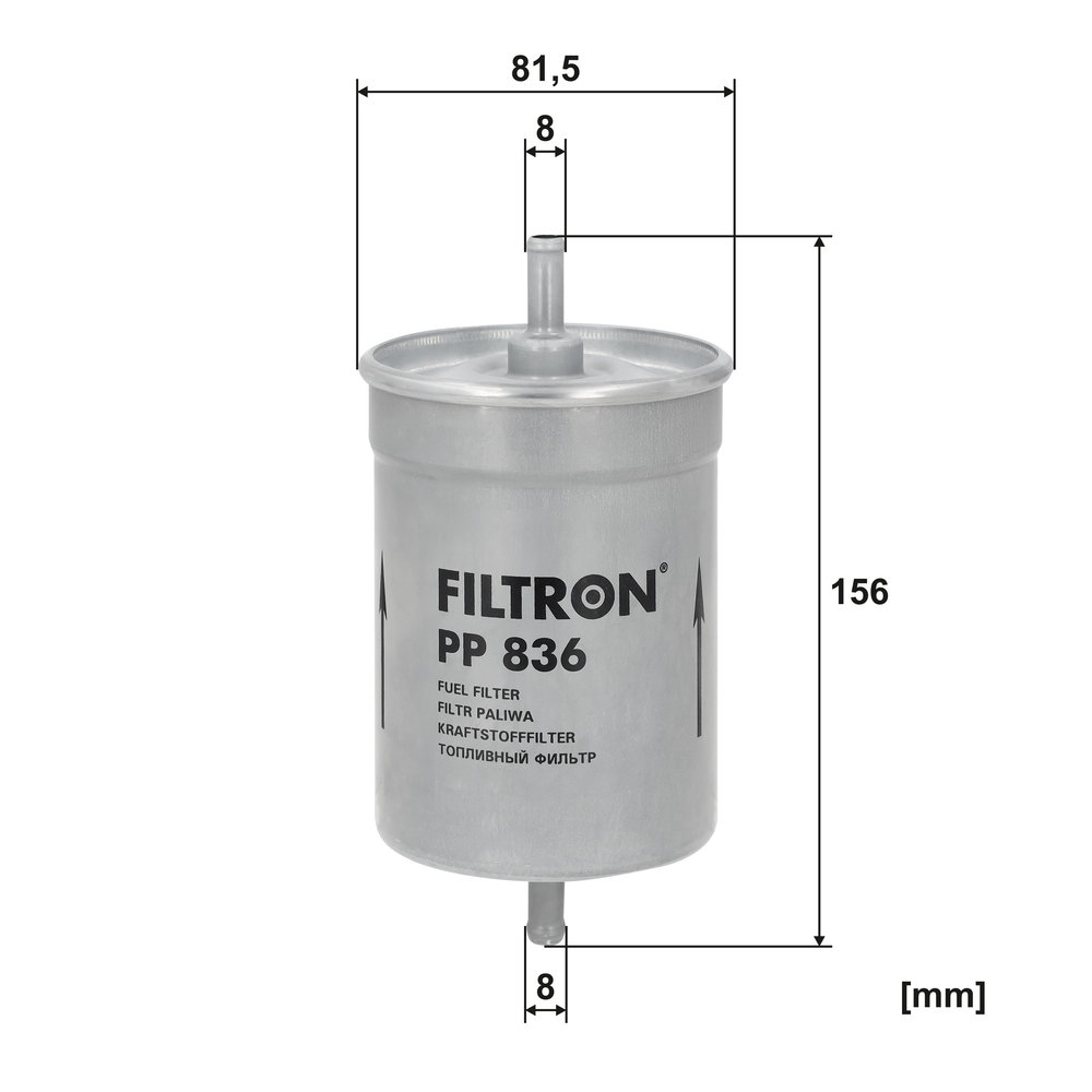 Ilustracja PP 836 FILTRON filtr paliwa
