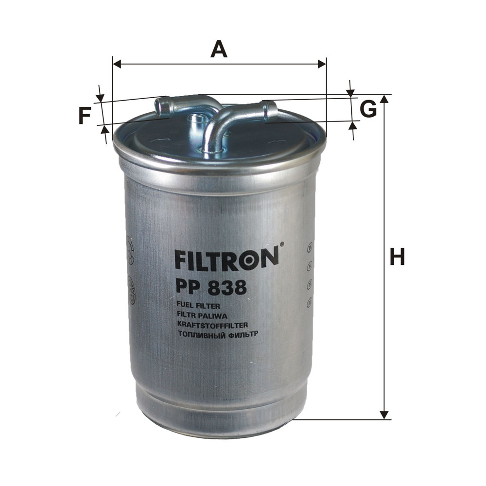Ilustracja PP 838 FILTRON filtr paliwa
