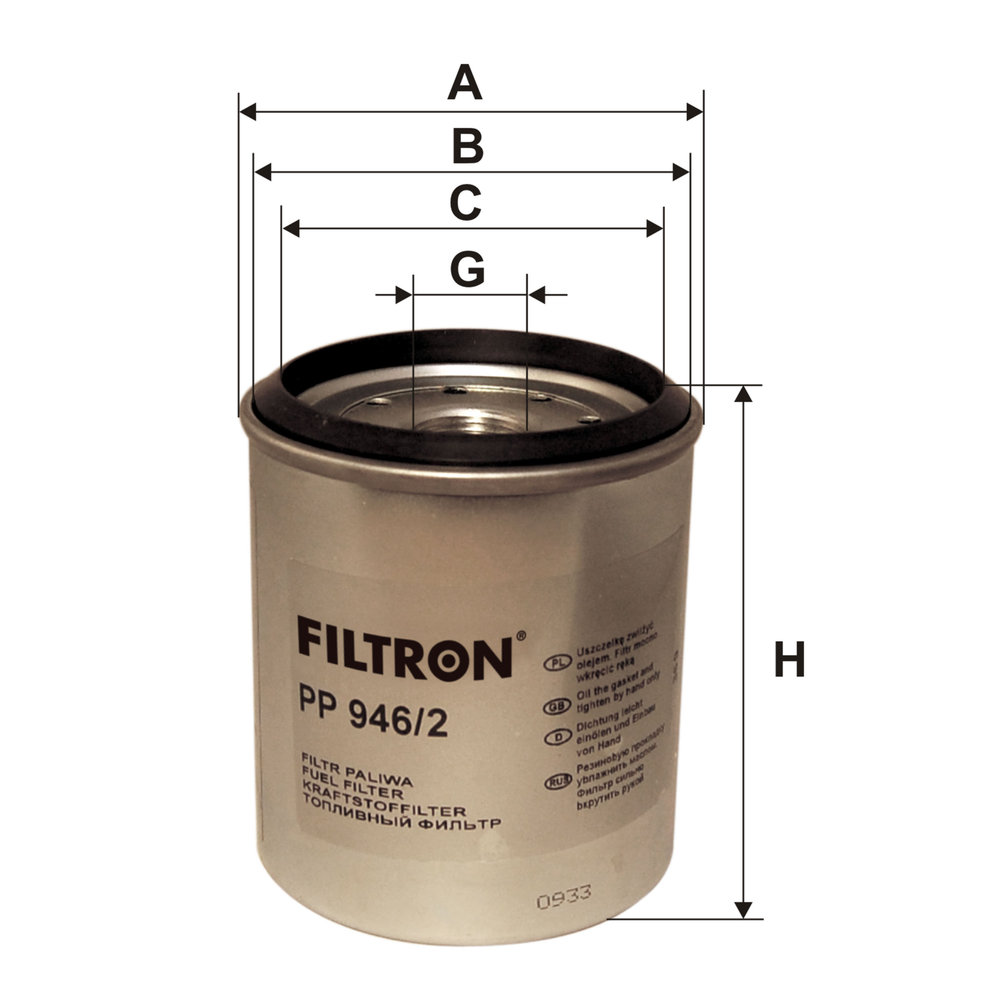 Ilustracja PP 946/2 FILTRON filtr paliwa