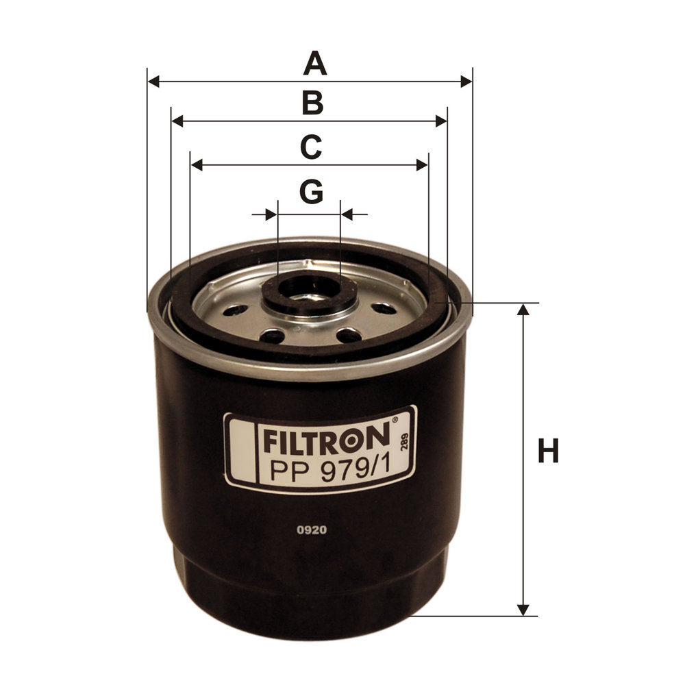 Ilustracja PP 979/1 FILTRON filtr paliwa