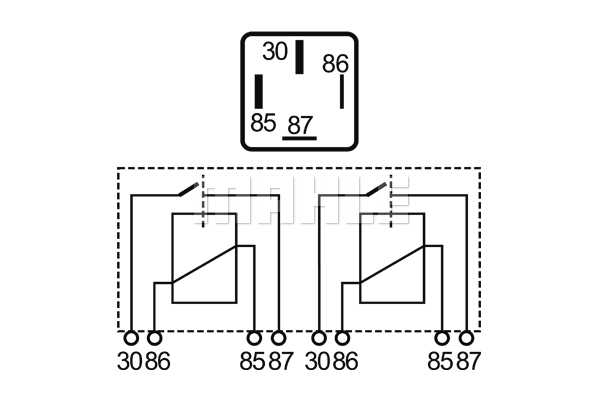 Ilustracja MR 41 MAHLE przekaźnik, prąd pracy