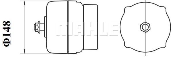 Ilustracja MG 614 MAHLE alternator