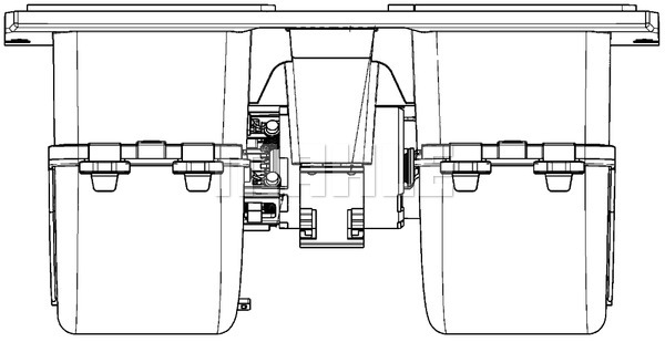 Ilustracja AB 175 000P MAHLE wentylator wewnętrzny