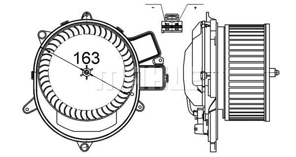 Ilustracja AB 231 000S MAHLE wentylator wewnętrzny