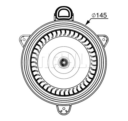 Ilustracja AB 267 000P MAHLE wentylator wewnętrzny
