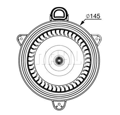 Ilustracja AB 268 000P MAHLE wentylator wewnętrzny