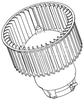 Ilustracja AB 118 000P MAHLE wentylator wewnętrzny