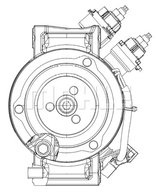 Ilustracja ACP 556 000P MAHLE sprężarka, klimatyzacja