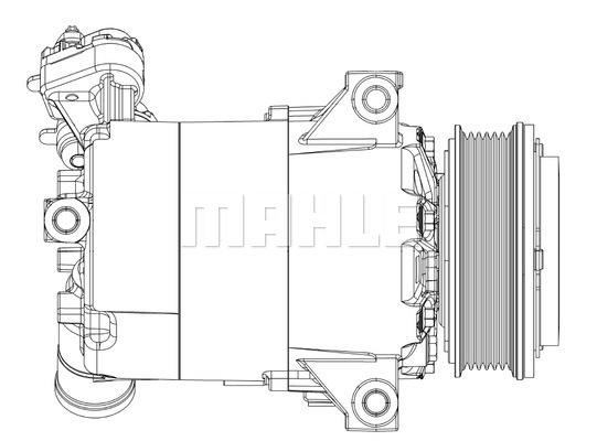 Ilustracja ACP 556 000P MAHLE sprężarka, klimatyzacja