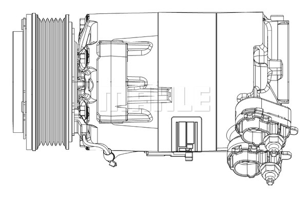 Ilustracja ACP 556 000P MAHLE sprężarka, klimatyzacja