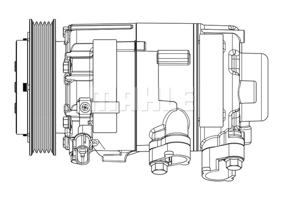 Ilustracja ACP 629 000P MAHLE sprężarka, klimatyzacja