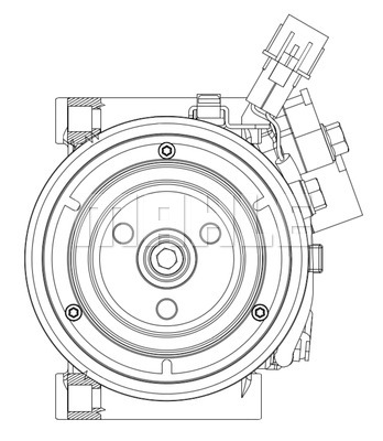 Ilustracja ACP 632 000P MAHLE sprężarka, klimatyzacja