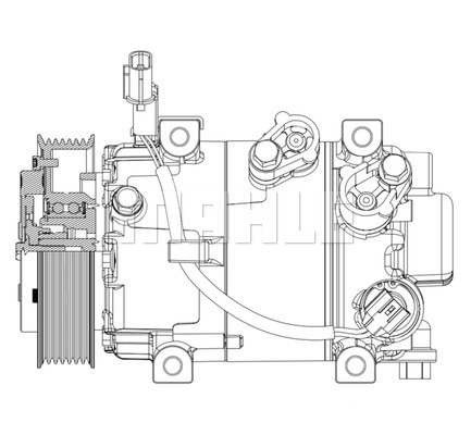 Ilustracja ACP 632 000P MAHLE sprężarka, klimatyzacja