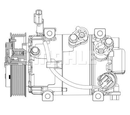 Ilustracja ACP 632 000P MAHLE sprężarka, klimatyzacja