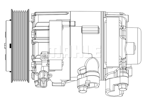 Ilustracja ACP 632 000P MAHLE sprężarka, klimatyzacja