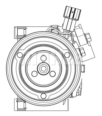 Ilustracja ACP 633 000P MAHLE sprężarka, klimatyzacja
