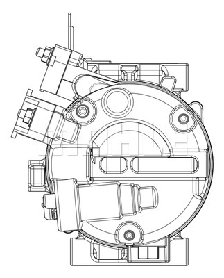 Ilustracja ACP 634 000P MAHLE sprężarka, klimatyzacja