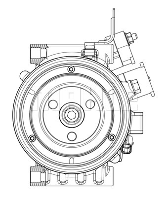 Ilustracja ACP 634 000P MAHLE sprężarka, klimatyzacja