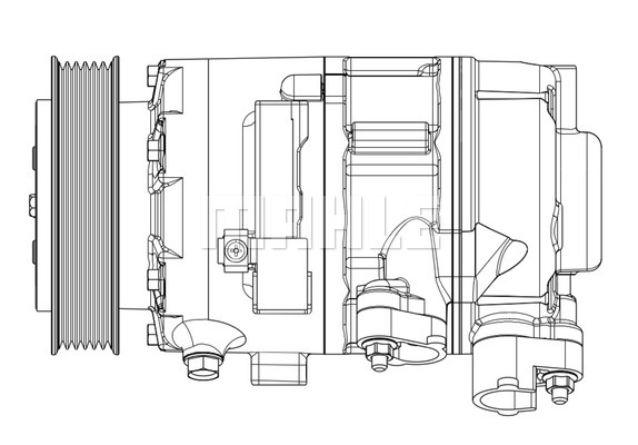 Ilustracja ACP 634 000P MAHLE sprężarka, klimatyzacja